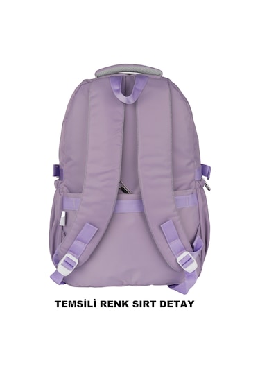 Relaxion Su Geçirmez Çok Gözlü Okul Sırt Çantası Bordo 2058