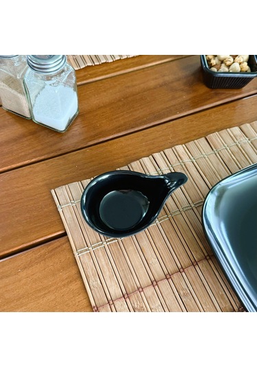 Alezy 520 Göreme Melamin Termostar Kaşık Sosluk 10 Cm Siyah