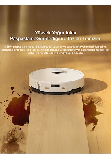 Roborock Q8 Max Pro Akıllı Robot Süpürge  Beyaz