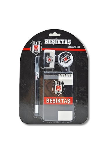 Beşiktaş Not Defterli Kırtasiye Seti 4 Lü 582465 Siyah