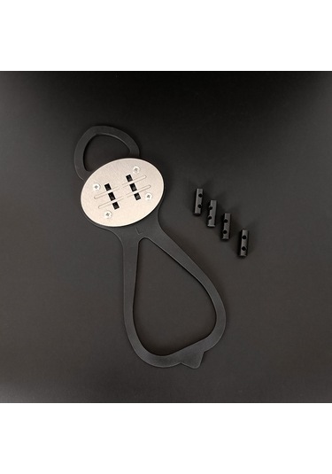 Yunboo Motorcycle Spor Ayakkabı Koruyucu Çakmaklı Taban Kaplama - 1 Adet + 4 Alüminyum Çakmak, Universal Beden 36-48