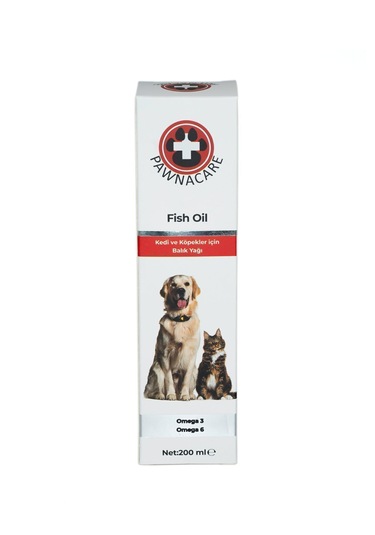 Pawnacare Fish Oil Kedi ve Köpekler İçin Tüy Sağlığı Destekleyici 200 ML