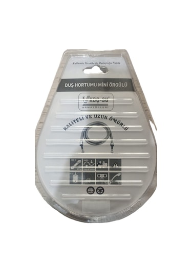 Koç-Su 2 Metre Spiral Çelik Örgülü Duş Hortumu Vakumlu Paket