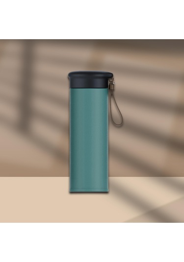 600 Ml Paslanmaz Çelik Termos, Çift Katmanlı, Sızdırmaz Kapaklı Yeşil