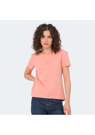 Slazenger VIRAJ Kadın  Somon Tişört