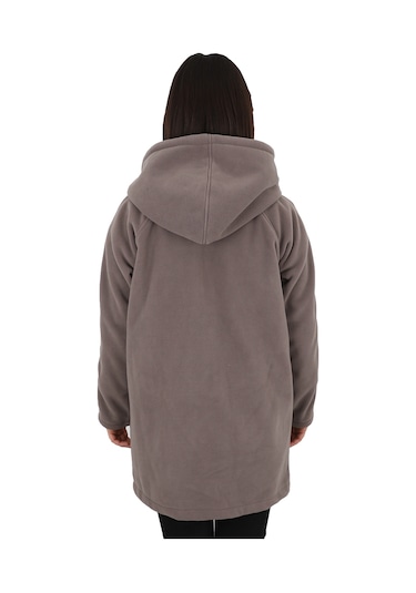 Kadın Gri Polar Ceket - Zenobya Gri