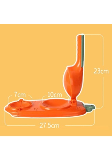 Buffer Havuç Tasarımlı Şık Pratik Börek Mantı Hamuru Presleme Börek Yapma Kalıbı Çok Renkli