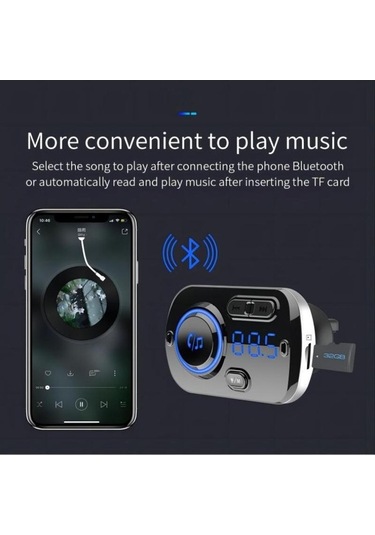 Dancemonkey Vericisi-14 Shineyee Serbest Şarjlı Qc3.0 Oynatıcı Mp3 Hızlı Fm Eller Bluetooth Araba Araba Cw