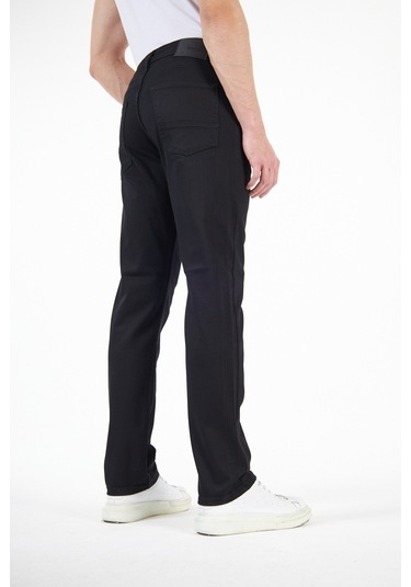 Digital Jeans Normal Kesim Fermuarlı Geniş Paça Yüksek Bel Er Siyah Açık Gri