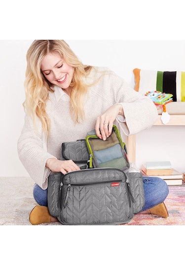 Skip-Hop Forma Sırt Çantası Gri Çok Renkli