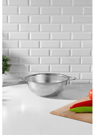 Nehir Paslanmaz Çelik 20 Cm Süzgeç Gümüş