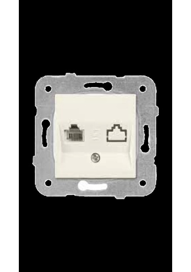 Günsan Visage Beyaz Nümeris Telefon Prizi