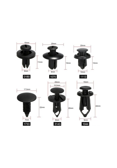 Besthome1 190 Farklı Boyutlu Plastik Nylon Kilitli Bağlayıcı Çantalı Set, Ev, Araç, Sanayi, Evrensel Kullanım