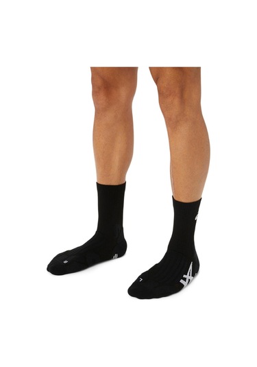 Asics Court+ Tennıs Crew Sock Unisex Siyah Tenis Çorabı 3043a071-001 Siyah