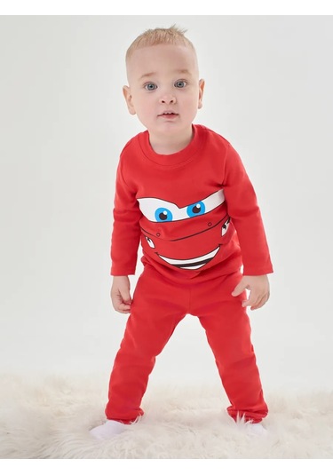 Mami-kids Uzun Kollu Yenidoğan Bebek Pijaması 351301715 Kırmızı