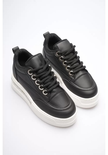 Trendella Siyah Kadın Gizli Topuklu Sneaker Tr04ms01a Beyaz