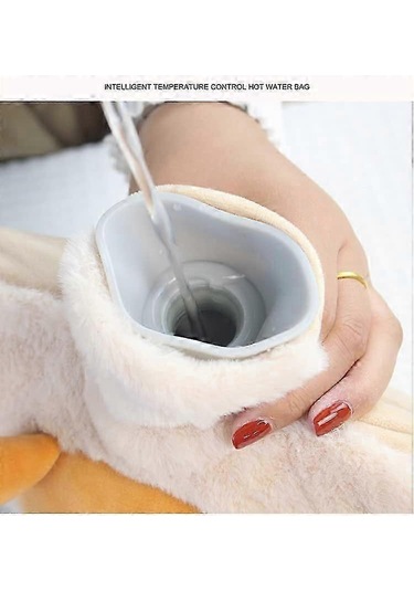 Yumuşak Polar Kılıflı 1,2 L Kawaii Sıcak Su Torbası - İngiliz Kışı İçin Gerekli Diğer
