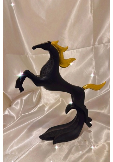 Avatar Kaideli Kübik Şahlanan Uçan At Siyah