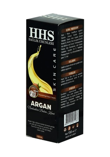Hhs Argan Yağlı Nemlendirici El Yüz ve Vücut Bakım Kremi 150 ML
