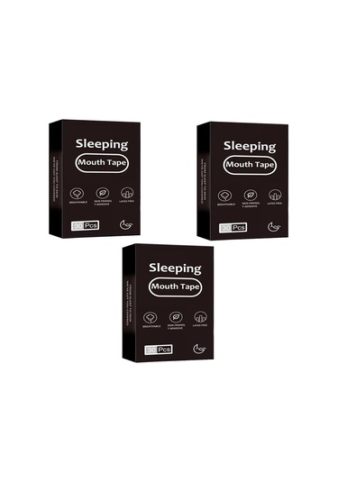 Dropshipping 30/60/90/150 Adet Ağız Bandı Uyku Şeridi Anti-horlama Ağız Solunum Bandı Uykuyu Geliştirmek İçin Ağız Yakın Çıkartmalar Kahverengi