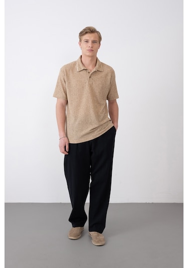 Bej Polo Yaka Tshirt Bej