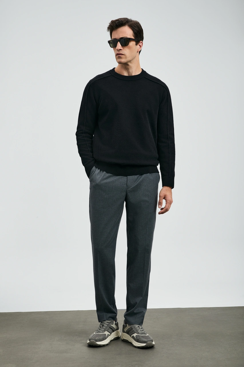 Lufian Les Erkek Kazak Siyah Siyah 112090160100100 Siyah