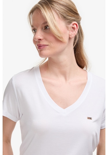 U.S. Polo Assn. U.s. Polo Assn. Kadın Beyaz Tişört Basic 50323448-vr013