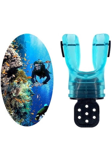 Dolıty Tüplü Dalış Yüzme Lokması Ağızlık Yeşil