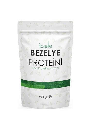 Fibrelle Bezelye Proteini Tozu 250 Gr // Yüksek Protein Oranı // %85 Bezelye