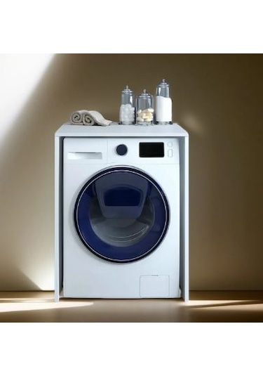 Kurutma Makinesi Dolabı Çamaşır Makine Alt Dolabı Beyaz