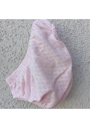 3-9 Ay Bebek Brode Fiyonklu Külotlu Yazlık Takımı Pembe Pembe