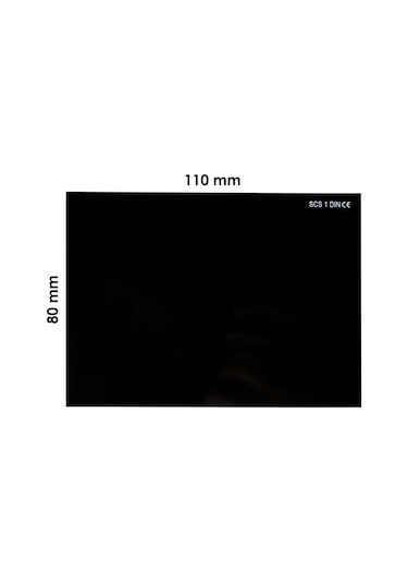 SCS No:12 Svar Kaynak Maske Camı Siyah 110 x 80  (Athermal Muadili)