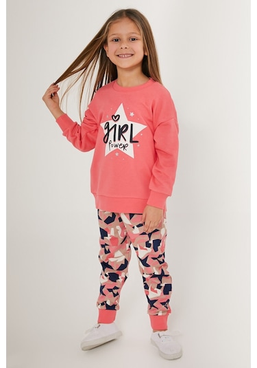 Rolypoly Girl Powers Pembe Kız Çocuk Eşofman Takımı Pembe