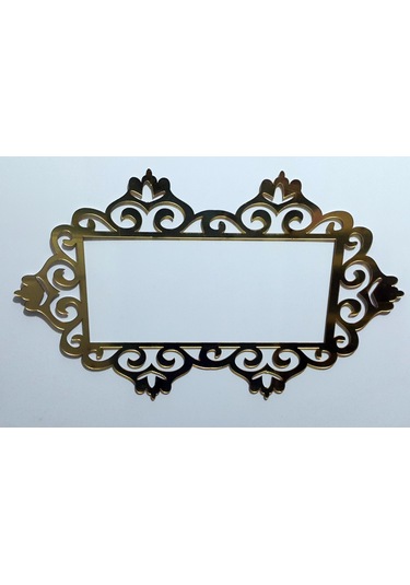 Priz Kenarı için Dekoratif Priz Çerçevesi Priz Süsü Gold-Pleksi-Ikili