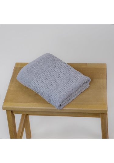 Pure Basic Pamuklu Havlu 50x85 Tek Parça El Havlusu Gri