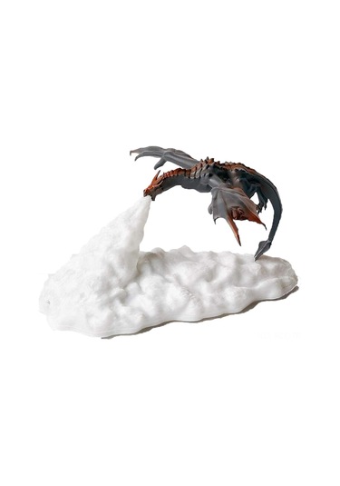 Ruicoo 3d Baskılı Usb Şarjlı Ateş Ejderha Gece Lambası - Çocuk Odası İçin Led Işık Kırmızı