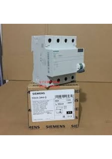 Siemens 5SV5344-6 40A 30Ma 400V 4 Pol 3 Faz+Nötr Kaçak Akım Rölesi