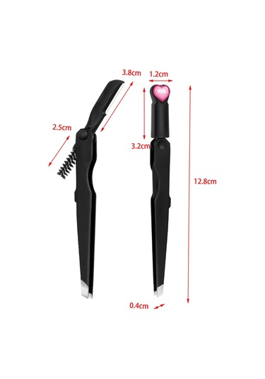 Dolıty Kaş Cımbızı Paslanmaz Alet 4mm Düz Uçlu Cımbız Siyah