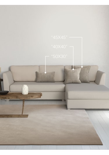 Home Daily Series Taş Rengi Kırlent Yastık Kılıfı Taş