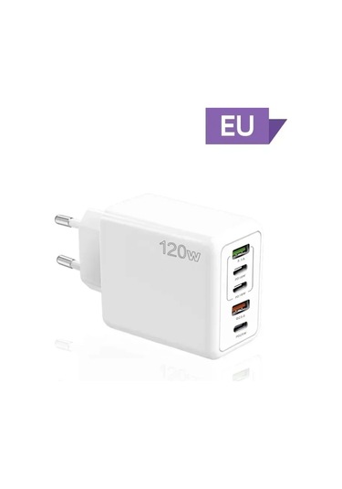 Henruisi120w Çok Bağlantılı Usb-c Hızlı Şarj Aleti iPhone Uyumlu, Uyumlu, 15 Samsung Xiaomi Huawei İçin Duvar Adaptörü Chdistribütör Garantili