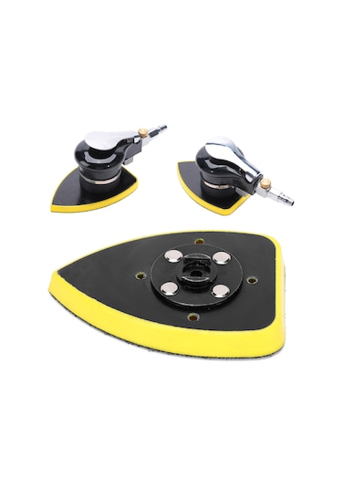 Maiyame 70x100 Mm Üçgen Zımpara Paspası - Abs Malzeme, Dayanıklı Ve Yüksek Zımpara Oranı, Zımpara Makinesi İçin Kolay Kurulum Aksesuarı