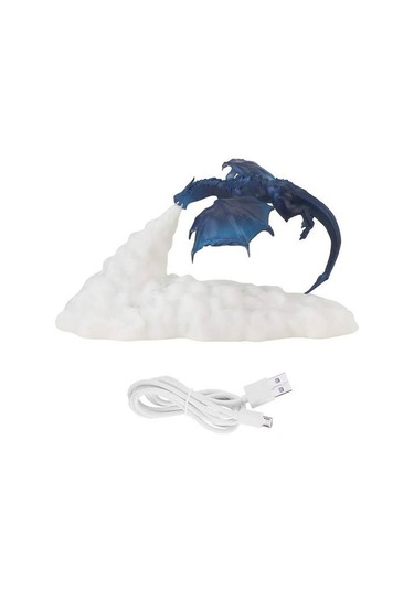 Dükkan Design Şarjlı Ejderha Gece Lambası Çok Renkli