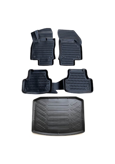 Skoda Karoq 3D Paspas+Bagaj Havuzu Seti