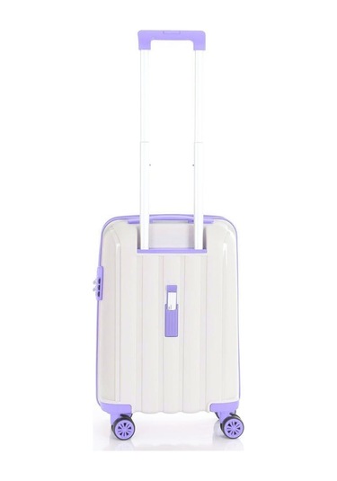 Mçs 3lü Set Kırılmaz Silikon Seyahat Valizi Bavulu V305 Kemik Lila Bej