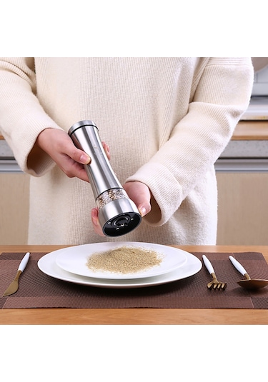 Leezsing Tuz Karabiber Öğütücü Karabiber Değirmeni Baharat Sosu Muller Biber Çalkalayıcı Değirmen Tuz Öğütücü Manuel Öğütme Aracı Alet Ayarlanabilir Kalınlık