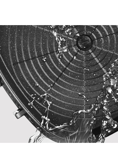 Ulzyvf Yapışmaz Tava, Taş Siyah Sıcak Plaka, Kore Kare Barbekü Izgara Yüzeyi. Siyah