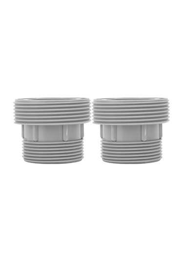 Youmex Intex 4560/58254 Uyumlu Plastik Havuz Hortumu Dönüştürücü Adaptörü 2 Adet - Sızıntı Engelleme, Yüksek Dayanıklı, Montaj Kolay + Yedek Washerlar Diğer