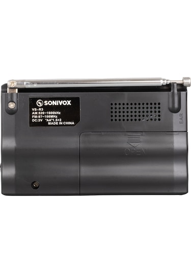 Sonivox VS-R3 Mini Fm Radyo Siyah