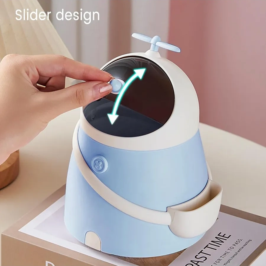 Darvish Tm Çocuklar İçin Sevimli Masaüstü Çöp Kutusu 313787802 Açık Mavi