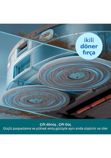 Philips 5000 Serisi XU5100/10 Islak & Kuru Robot Süpürge Siyah